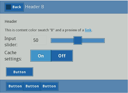 jQuery Mobile Page Sample (Opera Mobile)