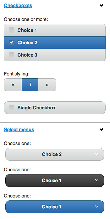 Sample jQuery Mobile Components