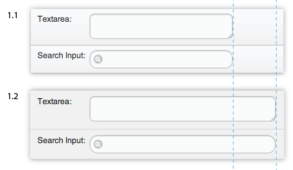 Form widths